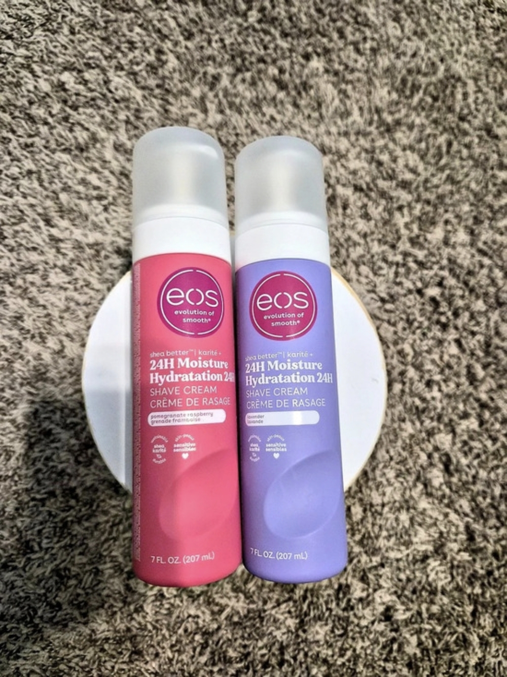 eos 24H Moisture Shave Cream Shave Cream Duo Pink & Purple NWT